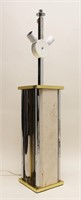 MCM Sciolari Marble Brass & Chrome Table Lamp