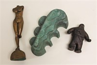 (3) Vintage to Modern Bronze Student Castings