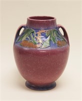 Large Roseville Pottery Baneda Double Handle Vase