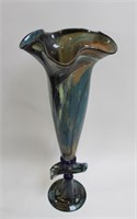 Monumental Ioan Nemtoi Art Glass Trumpet Vase