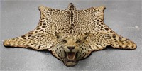 1960's Sasha Siemel Hand Speared Jaguar Skin Rug