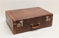 Vintage Luggage Master Crocodile Suitcase