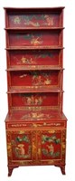 CHINOISERIE BOOKCASE CABINET