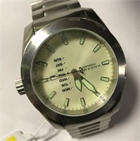 Android Stainless Steel Day / Date Wrist Watch
