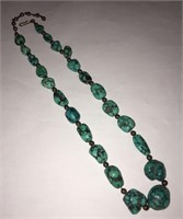Sterling Silver And Turquoise Necklace