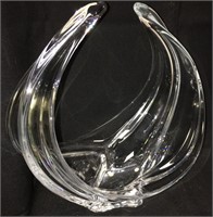 Cofrac Art Verrier Art Glass Center Bowl