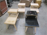 4 Mid Century End Tables