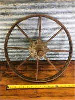 Antique steel wheel