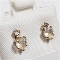 $320 10K Moonstone Earrings