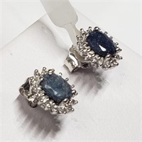 $200 S/Sil Sapphire Earrings