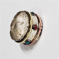 $200 S/Sil Multi Gemstone Ring