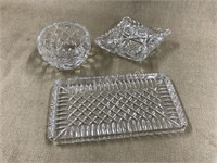 Crystal Tray and Small Bowls/Dish
