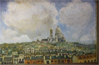 F.A. Booth, 'View of Sacre-Coeur Montmartre',