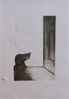 Peter Hickey, untitled, cat in the doorway,