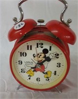 Mickey Mouse, battery operated Lorus clock