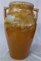 Orange urn, 17" tall, marked USA 155