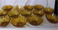 Amber flower bowls (13)
