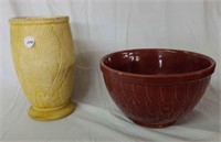 McCoy vase & Mixing bowl