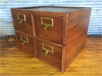 Antique library card cabinet