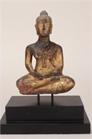 Good Early Gilt Laos Buddha,