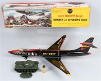 SEARS Tin Friction US AIR FORCE BOMBER w/ BOX