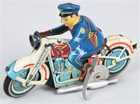 LINEMAR Tin Windup POLICE MOTORCYCLE