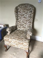 Vintage Tall Back Wing Chair