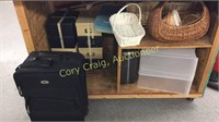 Luggage, Assorted Baskets, File Boxes
