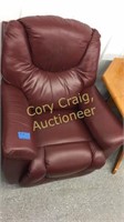 Maroon Lay z Boy And ROCKING RECLINER CHAIR