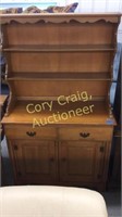 Colonial Craft Solid Maple 2 Piece Hutch 19" x