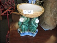 MONKEY THEMED CERAMIC COMPOTE