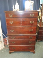 MAHOGANY CHEST ON CHEST CHEST OF DRAWERS
