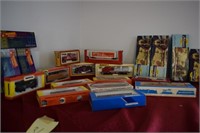 Large Lot of HO train engines and box cars