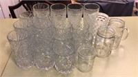 Lot of assorted glasses