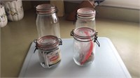 Set of four canisters