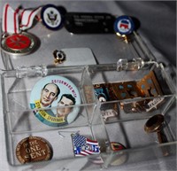 Pins, Korean Dog Tags, Political pins