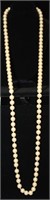Strand of pearls or faux pearls, 925 clasp