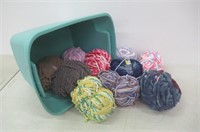Lot of (10) Various Colours and Sizes of Yarn +