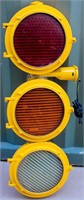 Vintage Econolite 3 Light Traffic Signal