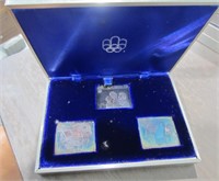 CP 1976 Olympic Silver Stamps & Block Stamps