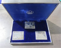 CP 1976 Olympic Silver Stamps & Block Stamps