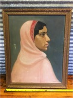 1920's-30's oil on canvas portrait
