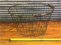 Vintage metal wire basket