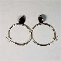 $2000 10K Black Diamond Earrings