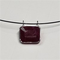 $1000 14K Enhanced Ruby Necklace