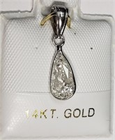 $3400 14K  Diamond Pendant