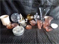 Mixed lot of glass ware