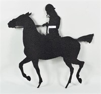Sheet Iron Folk Art Horse and Rider