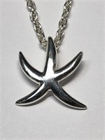 31X- sterling silver pendant/necklace $140