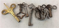 Several antique keys lot